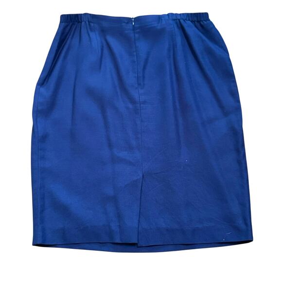 Vintage Talbots Plus Size 18 Made in the USA Linen Blend Pleated Skirt - Picture 4 of 5